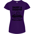 Daddy and Daughter Funny Father's Day Womens Petite Cut T-Shirt Purple