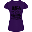 Daddy and Daughter Funny Father's Day Womens Petite Cut T-Shirt Purple