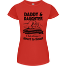 Daddy and Daughter Funny Father's Day Womens Petite Cut T-Shirt Red