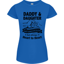 Daddy and Daughter Funny Father's Day Womens Petite Cut T-Shirt Royal Blue