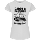 Daddy and Daughter Funny Father's Day Womens Petite Cut T-Shirt White