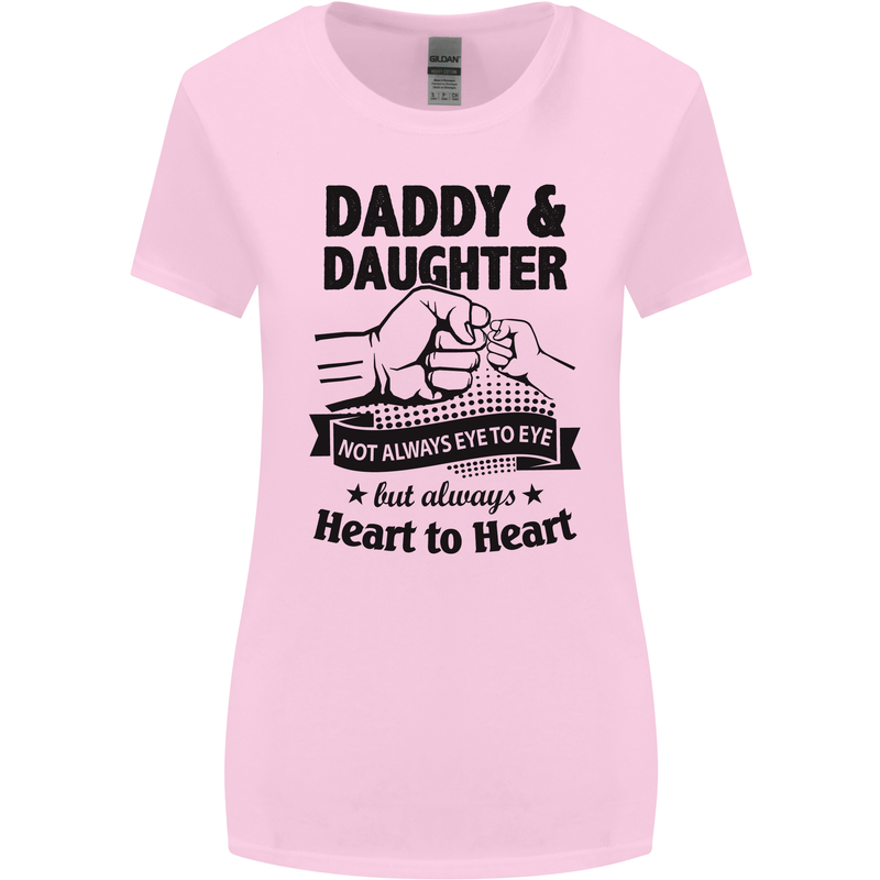 Daddy and Daughter Funny Father's Day Womens Wider Cut T-Shirt Light Pink