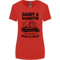 Daddy and Daughter Funny Father's Day Womens Wider Cut T-Shirt Red