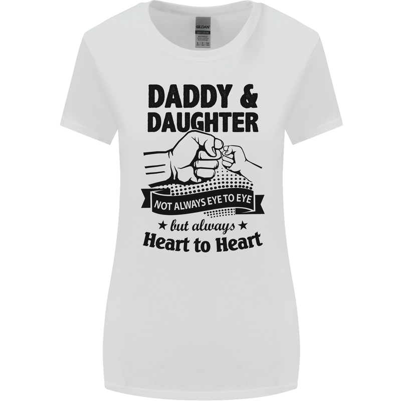 Daddy and Daughter Funny Father's Day Womens Wider Cut T-Shirt White