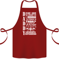 Daddy's Favourite Superhero Father's Day Cotton Apron 100% Organic Maroon