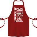 Daddy's Favourite Superhero Father's Day Cotton Apron 100% Organic Maroon