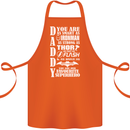 Daddy's Favourite Superhero Father's Day Cotton Apron 100% Organic Orange