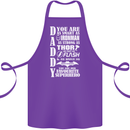 Daddy's Favourite Superhero Father's Day Cotton Apron 100% Organic Purple