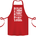 Daddy's Favourite Superhero Father's Day Cotton Apron 100% Organic Red