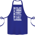 Daddy's Favourite Superhero Father's Day Cotton Apron 100% Organic Royal Blue