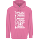 Daddy's Favourite Superhero Father's Day Mens 80% Cotton Hoodie Azelea