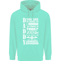 Daddy's Favourite Superhero Father's Day Mens 80% Cotton Hoodie Peppermint
