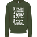 Daddy's Favourite Superhero Father's Day Mens Sweatshirt Jumper Forest Green