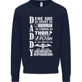 Daddy's Favourite Superhero Father's Day Mens Sweatshirt Jumper Navy Blue