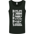 Daddy's Favourite Superhero Father's Day Mens Vest Tank Top Black