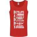 Daddy's Favourite Superhero Father's Day Mens Vest Tank Top Red