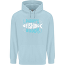 Daddys Fishing Buddy Funny Fisherman Childrens Kids Hoodie Light Blue