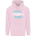 Daddys Fishing Buddy Funny Fisherman Childrens Kids Hoodie Light Pink