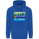 Daddys Fishing Buddy Funny Fisherman Childrens Kids Hoodie Royal Blue
