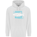 Daddys Fishing Buddy Funny Fisherman Childrens Kids Hoodie White