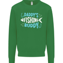 Daddys Fishing Buddy Funny Fisherman Kids Sweatshirt Jumper Irish Green