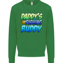 Daddys Fishing Buddy Funny Fisherman Kids Sweatshirt Jumper Irish Green