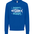 Daddys Fishing Buddy Funny Fisherman Kids Sweatshirt Jumper Royal Blue