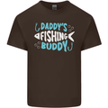 Daddys Fishing Buddy Funny Fisherman Kids T-Shirt Childrens Chocolate