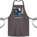 Daidarabotchi Japanese Yokai Mythology Cotton Apron 100% Organic Dark Grey