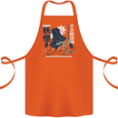 Daidarabotchi Japanese Yokai Mythology Cotton Apron 100% Organic Orange