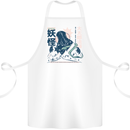 Daidarabotchi Japanese Yokai Mythology Cotton Apron 100% Organic White