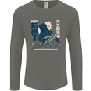 Daidarabotchi Japanese Yokai Mythology Mens Long Sleeve T-Shirt Charcoal