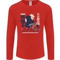 Daidarabotchi Japanese Yokai Mythology Mens Long Sleeve T-Shirt Red