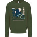 Daidarabotchi Japanese Yokai Mythology Mens Sweatshirt Jumper Forest Green