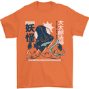 Daidarabotchi Japanese Yokai Mythology Mens T-Shirt Cotton Gildan Orange