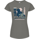 Daidarabotchi Japanese Yokai Mythology Womens Petite Cut T-Shirt Charcoal