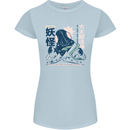 Daidarabotchi Japanese Yokai Mythology Womens Petite Cut T-Shirt Light Blue