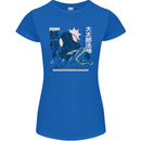 Daidarabotchi Japanese Yokai Mythology Womens Petite Cut T-Shirt Royal Blue