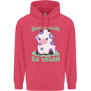 Dairy Is Scary Go Vegan Funny Childrens Kids Hoodie Heliconia