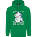 Dairy Is Scary Go Vegan Funny Childrens Kids Hoodie Irish Green
