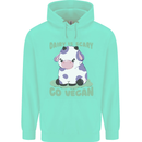 Dairy Is Scary Go Vegan Funny Childrens Kids Hoodie Peppermint