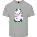 Dairy Is Scary Go Vegan Funny Mens Cotton T-Shirt Tee Top Sports Grey