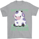 Dairy Is Scary Go Vegan Funny Mens T-Shirt 100% Cotton Sports Grey