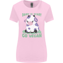 Dairy Is Scary Go Vegan Funny Womens Wider Cut T-Shirt Light Pink
