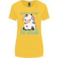 Dairy Is Scary Go Vegan Funny Womens Wider Cut T-Shirt Yellow