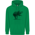 Dancing Musical Elephant Ghetto Blaster Childrens Kids Hoodie Irish Green