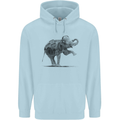 Dancing Musical Elephant Ghetto Blaster Childrens Kids Hoodie Light Blue