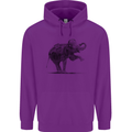 Dancing Musical Elephant Ghetto Blaster Childrens Kids Hoodie Purple