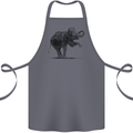 Dancing Musical Elephant Ghetto Blaster Cotton Apron 100% Organic Steel