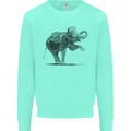 Dancing Musical Elephant Ghetto Blaster Kids Sweatshirt Jumper Peppermint